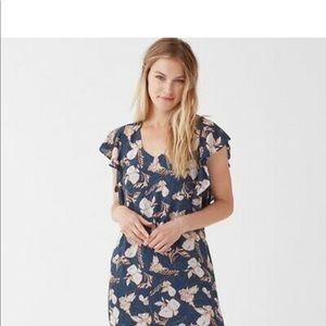 Anthropologie Splendid Floral Midi Dress